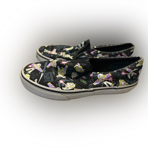 Vans x Disney Pixar Buzz Lightyear Slip-On Sneakers | Women’s 5 / Men’s 4 - Picture 8 of 8